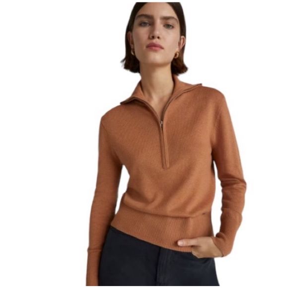 Everlane The Luxe Merino Half-Zip Sweater Size S - Picture 1 of 7